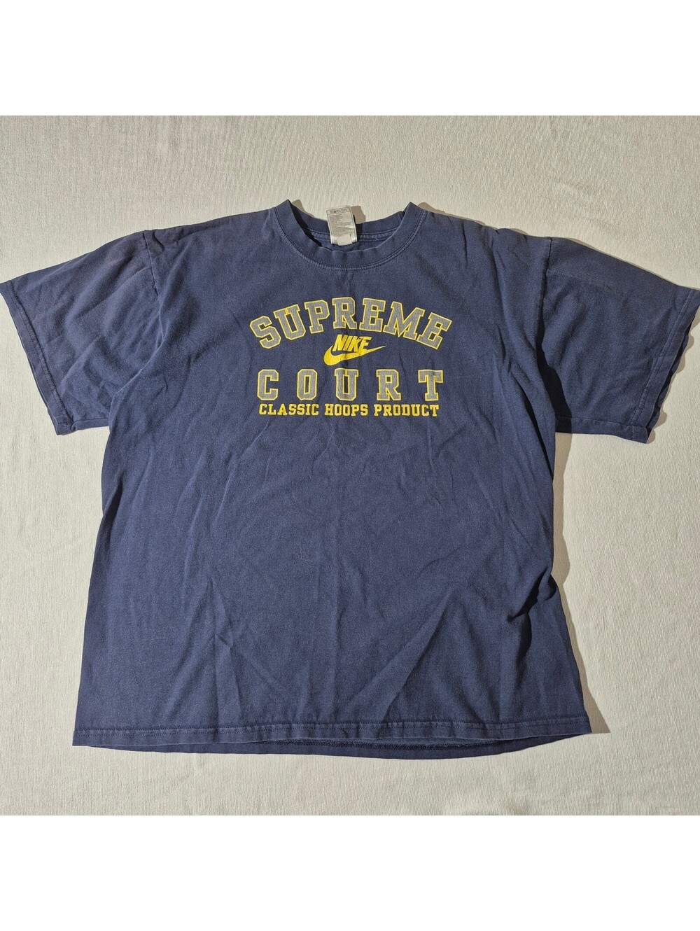 Y2K Nike M Medium Supreme Court 00s blue T-shirt